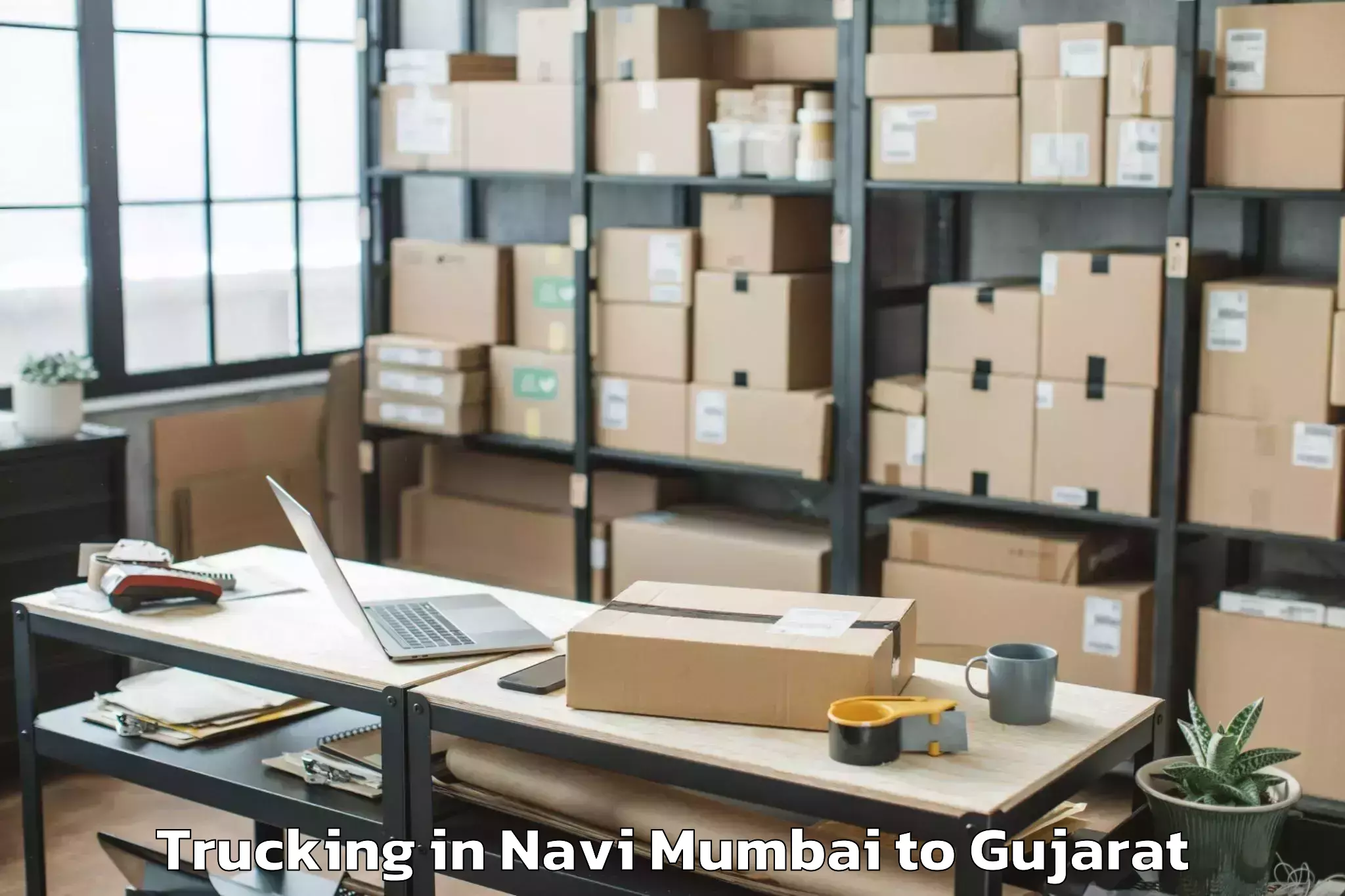 Efficient Navi Mumbai to Satsan Trucking